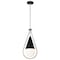 Nuvo Admiral 1-Light Pendant 10 in. Matte Black and Brushed Nickel White Opal Glass 60/7913 - alternate 7